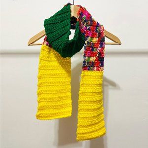🌈Unique Hand-knitted Scarf with Vivid Colors